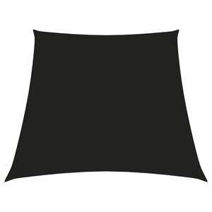 vidaXL Voile de parasol Tissu Oxford trapèze 3/4x3 m Noir