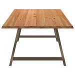 vidaXL Table à manger et bord naturel bois massif chêne rectangulaire