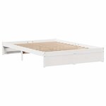 vidaXL Cadre de lit sans matelas blanc 120x200 cm bois de pin massif