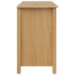 vidaXL Bureau avec tiroirs HILL Marron miel 100 x 45 x 74 cm