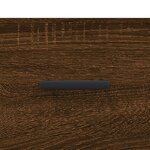 vidaXL Buffet haut Chêne marron 69 5x34x180 cm Bois d'ingénierie