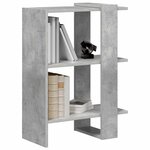 vidaXL Étagère Gris béton 52 x 25 x 71 5 cm Bois d'ingénierie