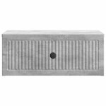 vidaXL Cabinet de chevet avec tiroir Gris béton 49 x 34 5 x 20 cm
