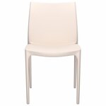 vidaXL Chaises de jardin lot de 2 crème 50x46x80 cm polypropylène