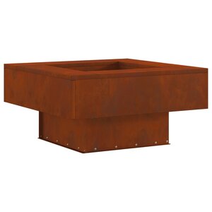 vidaXL Braise Marron 60 x 60 x 30 cm Acier patiné
