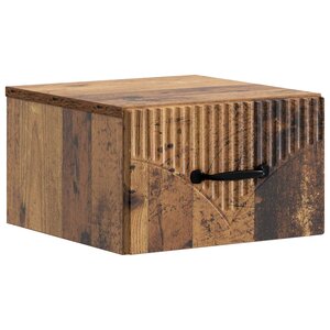 vidaXL Cabinet de chevet mural Bois ancien 34 5 x 33 x 20 cm