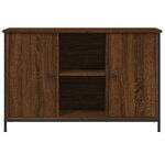 vidaXL Meuble TV chêne marron 100x35x65 cm bois d'ingénierie