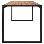 vidaXL Table de jardin et pieds en forme de U 180x90x75 cm bois acacia
