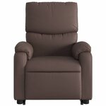 vidaXL Fauteuil inclinable marron similicuir
