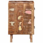 vidaXL Table de chevet 2 Pièces 37x32x50 cm bois massif de récupération