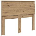 vidaXL Tête de lit Chêne artisanal 120 cm Bois d'ingénierie