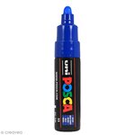 Marqueur posca pc-7m bleu foncé pointe large conique