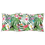 vidaXL Coussins de chaise de jardin dossier haut lot de 6 multicolore