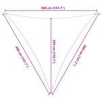 vidaXL Voile d'ombre Bleu et Blanc 3 6 x 3 6 x 3 6 m