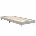 vidaXL Cadre de lit sonoma gris 75x190 cm bois d'ingénierie