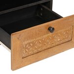 vidaXL Table de chevet avec tiroir Marron clair 40 x 33 x 46 cm