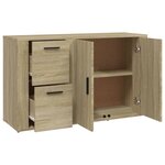 vidaXL Buffet Chêne sonoma 100x33x59 5 cm Bois d'ingénierie