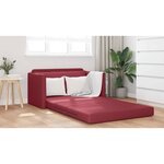 vidaXL Canapé-Lit 110cm Bordeaux Simili cuir