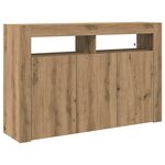 vidaXL Buffet Chêne artisanal 116 x 30 x 75 cm Bois d'ingénierie