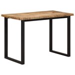 vidaXL Table à manger 110x55x75 cm bois de manguier massif