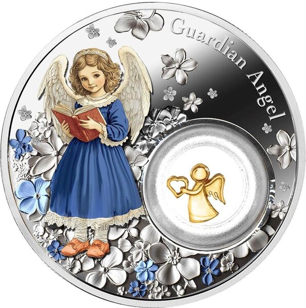 Pièce de monnaie en Argent 2 Dollars g 28.28 Millésime 2025 GUARDIAN ANGEL