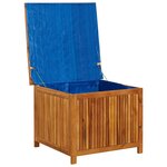 vidaXL Boîte de rangement de jardin 75x75x58 cm Bois d'acacia solide