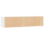 vidaXL Armoire d'angle blanc 200x40x45 cm bois d’ingénierie