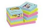 Lot de 12 blocs Notes Super Sticky Collection Miami 47 6 x 47 6mm POST-IT