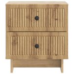 vidaXL Cabinet de chevet Chêne artisanal 43 x 34 5 x 47 5 cm
