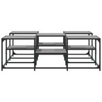 vidaXL Table basse sonoma gris 121x121x40 cm bois d'ingénierie