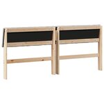 vidaXL Tête de lit capitonnée Taupe 180 cm Pin massif