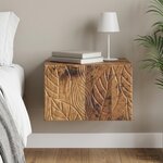 vidaXL Cabinet de chevet mural Bois ancien 49 x 34 5 x 20 cm