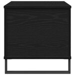 Table Basse vidaXL Avec Plateau Relevable Noir Chêne 60x44 5x45 cm Bois d'ingénierie