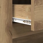 vidaXL Table basse with Drawer chêne artisanal 102 x 44 5 x 50 cm