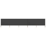 vidaXL Paravent 5 panneaux Tissu 600 x 160 cm Anthracite