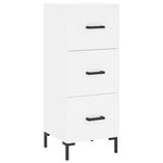 vidaXL Buffet haut Blanc 34 5x34x180 cm Bois d'ingénierie