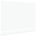vidaXL Tissu de rechange pour auvent   cadre 3.5x2.5 m  Blanc