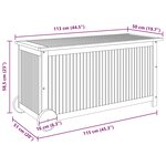 vidaXL Boîte de rangement de jardin avec roues 113x50x58cm Bois acacia