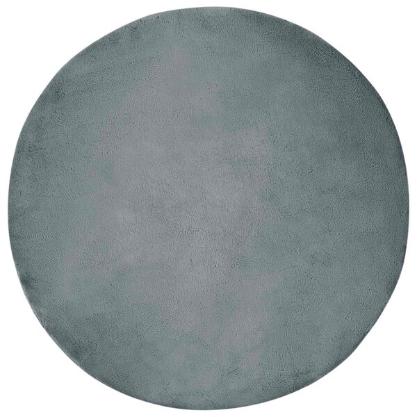 vidaXL Tapis en Fourrure Synthétique de Lapin Olite Anthracite