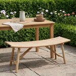 vidaXL Banc de jardin 110 x 45 x 50 cm Bambou Naturel Rectangulaire