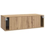 vidaXL Meuble TV mural 98 x 41 x 30 cm Chêne artisanal