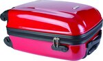 Valise cabine rigide trolley 4 roulettes - 40 litres - nt5392 - rouge