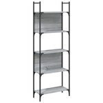 vidaXL Bibliothèque à 5 niveaux sonoma gris 60 5x24x166 5 cm