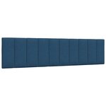 vidaXL Cadre de lit sans matelas Hanko bleu 200x200 cm tissu