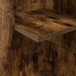 vidaXL Meuble d'angle Blanc 27 5x27x140cm Bois d'ingénierie