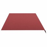 vidaXL Tissu de remplacement pour auvent Bordeaux rouge 6x3 m