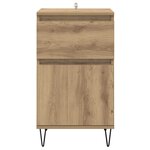 vidaXL Buffet chêne artisanal 35 x 40 x 70 cm Bois d'ingénierie