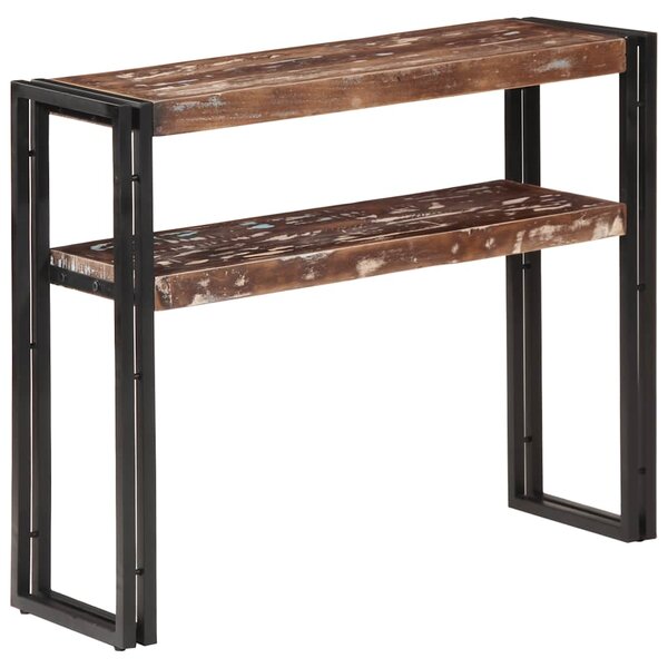 vidaXL Table console 90x30x75 cm Bois de récupération massif