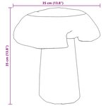 vidaXL Tabouret Naturel 35 x 35 x 35 cm Bois de teck massif