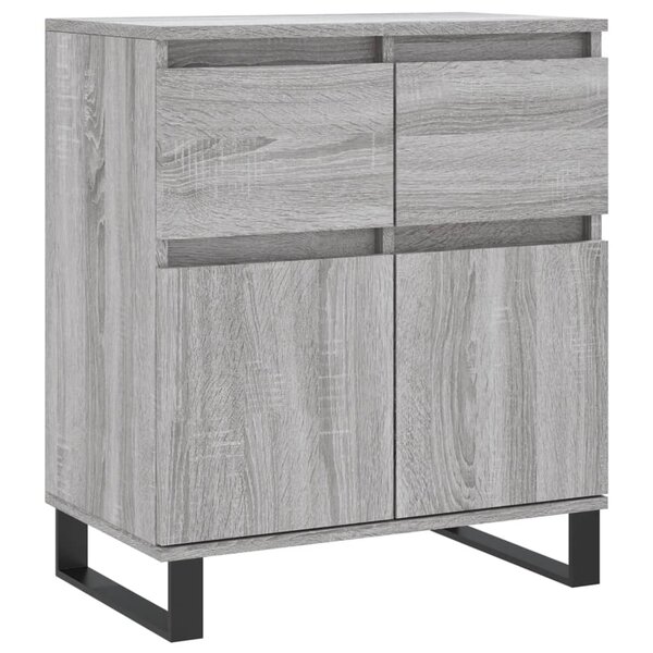 vidaXL Buffet Sonoma gris 60x35x70 cm Bois d'ingénierie